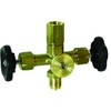 Pressure gauge valve double Type 1403 brass inspection flange Ø40x5mm PN250 1/2"BSPP